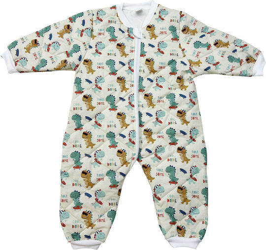 Bunny Bebe Χειμερινός Υπνόσακος με Πόδια Dino 2.5 tog Εκρού