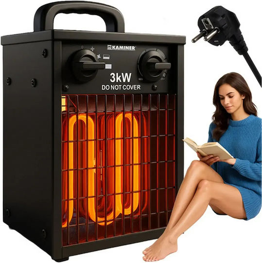 Kaminer Căldură radiantă Cuarț cu termostat și ventilator 3000W
