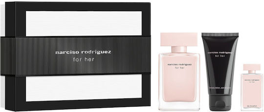 Narciso Rodriguez For Her Γυναικείο Σετ με Eau de Parfum 3τμχ