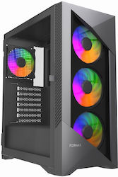 Gembird Fornax 900 Gaming Midi Tower με Πλαϊνό Παράθυρο Gembird Fornax 900 Gaming Midi Tower με Πλαϊνό Παράθυρο