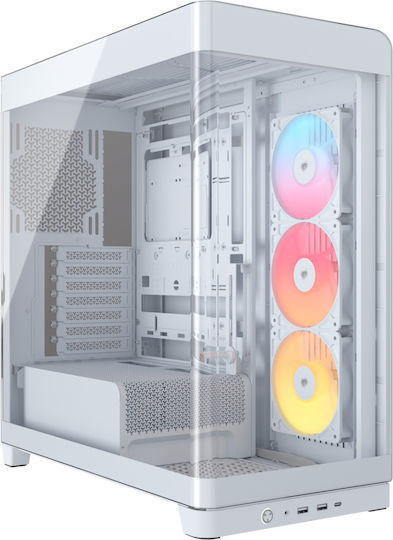 Corsair Frame 4500X RS-R ARGB Gaming Midi Tower Computer Case with Side Window White