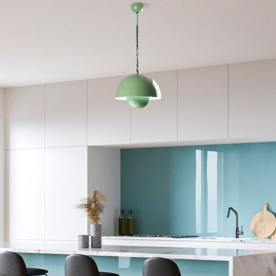 Megapap Neptun Κρεμαστό Φωτιστικό Πράσινο με Ντουί E27 30x30x70εκ.