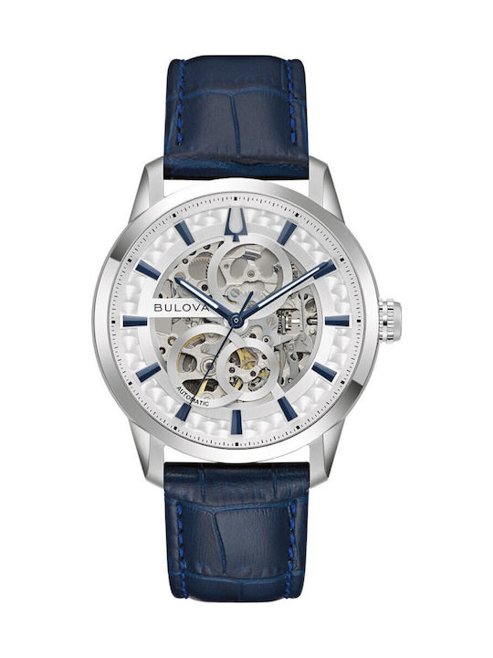 Bulova Мъжки Часовник Автоматичен с Кожена Каишка Bulova Мъжки Часовник Автоматичен с Кожена Каишка