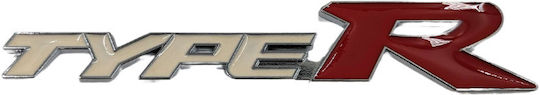 Αυτοκόλλητο Σήμα Λογότυπο Type R 150mm X 30mm Άσπρο 1 Τεμάχιο Zemb-honda-06