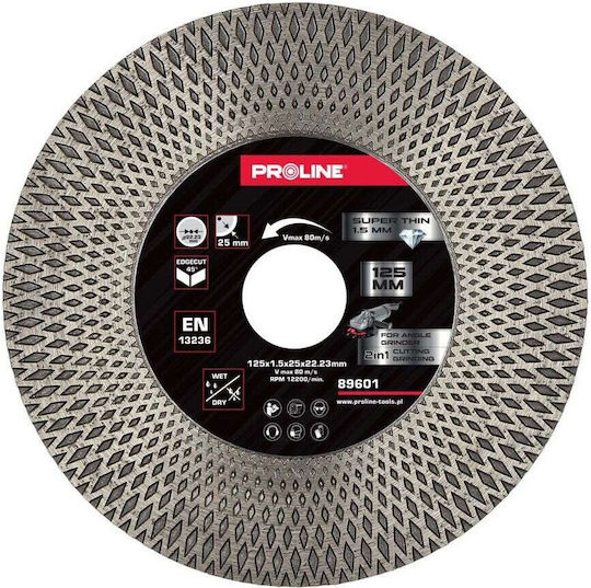 Thin Diamond Cutting Grinding Disc 125*1.5*25*22.23 Pro-line