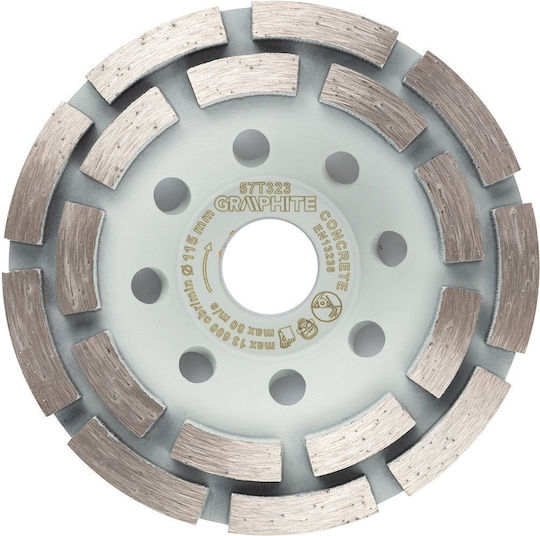 Diamond Grinding Disc 2 Segments 115 X 22.2 Mm Dry Use