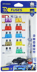 Rchang Set Sicherungen Auto 10 Stück & Teststrom 12V DC W06864 Auto-Sicherungen Set Rchang Set Sicherungen Auto 10 Stück & Teststrom 12V DC W06864 Auto-Sicherungen Set