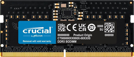 Crucial DDR5 με Module 1x8GB και Ταχύτητα 5600 για Laptop