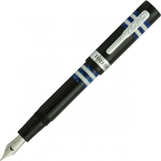 Conklin Toledo Fountain Pen Blue 080333702369 Nibs Broad