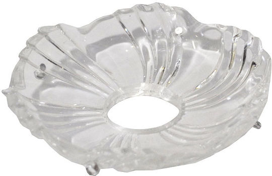 Replacement Glass Lighting Accessory Transparent Plate 10x2.5cm Sinialo 2900635
