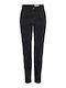 High Waist Women's Jean Trousers in Mom Fit Black