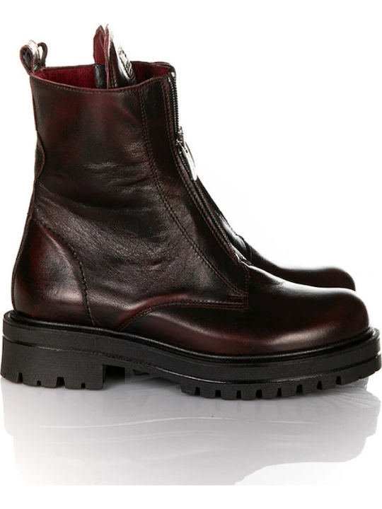Robinson Ghete De Piele Dama Burgundy