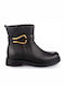 Ghete De Piele Dama Ankle Boots Negre