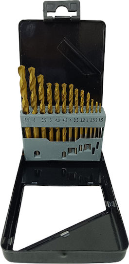 SKS Tools Set of 13 Drills HSS Titanium for Metal