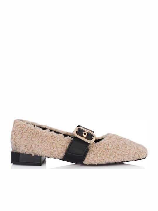 Beige Heels with Strap