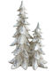 Christmas Decorative Illuminated Tree 28cm Battery White