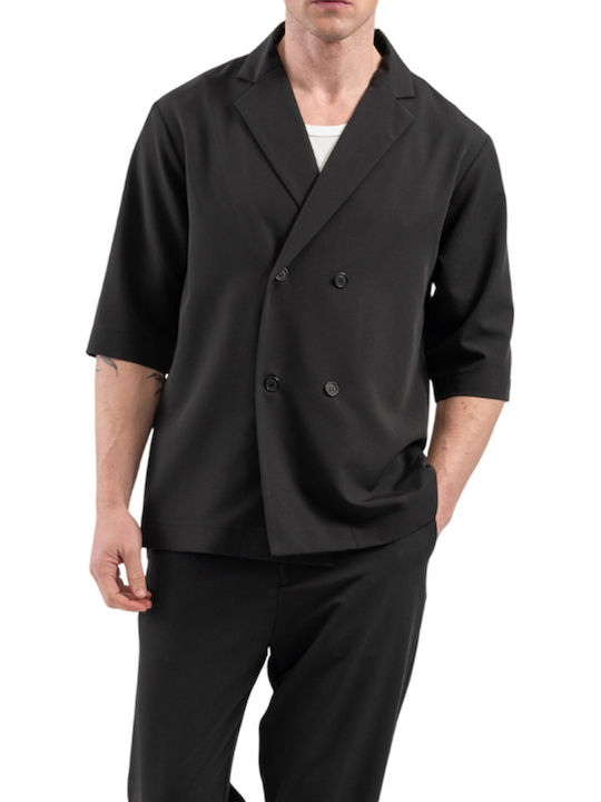 Vittorio Artist Overshirt Long-sleeved Shirt Black