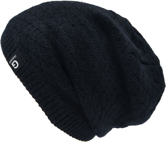 Beanie Unisex Beanie Knitted in Navy Blue color