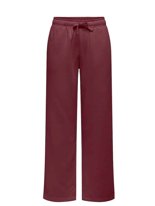 Only Долнище на анцуг Burgundy
