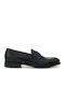 Leder Herren Mokassins in Schwarz Farbe