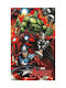 Avengers Kids Blanket Fleece Red/Green 160cm