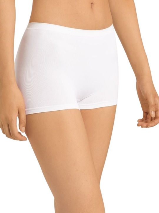 Hanro Femeie Boxer Alb