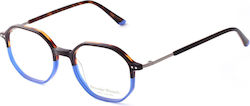 Alexander Wintsch Aw3026 C3 Unisex Μικτά Γυαλιά Οράσεως Πολύγωνα Μπλε-καφε Alexander Wintsch Aw3026 C3 Unisex Μικτά Γυαλιά Οράσεως Πολύγωνα Μπλε-καφε