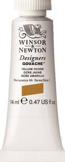 Winsor & Newton Tempera Paints Designers Yellow Ochre in Tube 14ml 1pcs