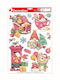 Window Stickers Sleigh Glitter 40.5x26.5cm