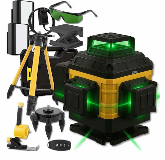 Liniar Nivelă Laser Fascicul Verde cu Domeniu de Lucru 25m