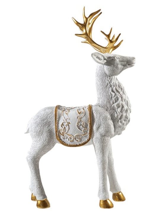 Zen Collection Weihnachtliche Figur Rentier Weiß Höhe 33.7cm