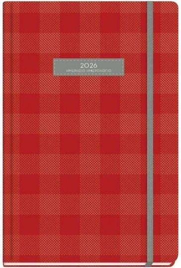 The Writing Fields Ημερήσια Ατζέντα 2026 Κόκκινη 11x17εκ.