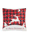 Das Home Weihnachtsdekoratives Kissen Platz Rot 45x45cm