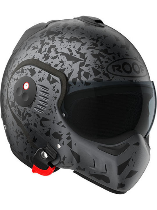 Roof Boxer Alpha Metal Graphite Motorradhelm Au...