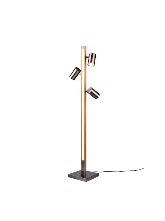 Trio Lighting Marley Φωτιστικό Δαπέδου Ασημί
