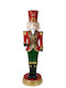 Zen Collection Nutcracker de Crăciun Roșu din Plastic Înălțime 70cm.