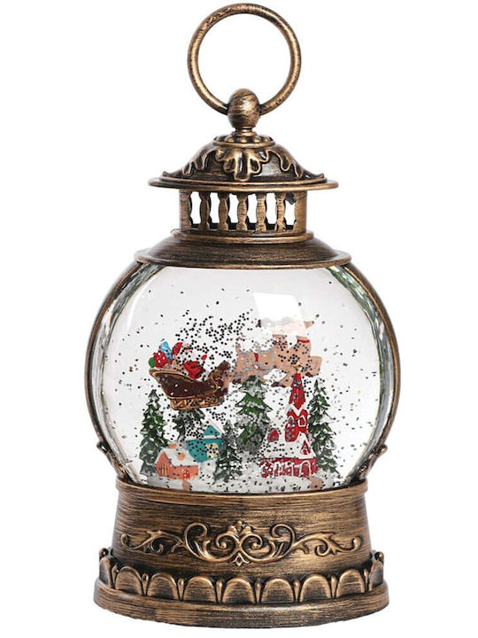 Glob de Zăpadă Decorativ de Crăciun cu Lumină și Muzică Lanternă 26297 12x7,5x23cm Multicolor