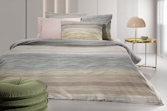 Guy Laroche Palma Σετ Σεντόνια Υπέρδιπλα Φανελένια 240x265εκ. Μπεζ (4τμχ)
