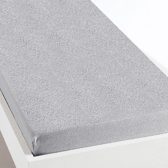 Go Smart Home Σεντόνι King Size με Λάστιχο 180x200+40εκ. Γκρι