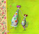 Greeting Card Double 10.5x21 Woman Mom Daughter Pictura