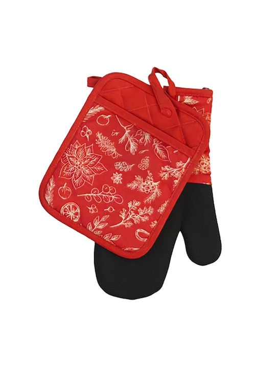 General Trade Weihnachtlich Ofenhandschuh L30xB...