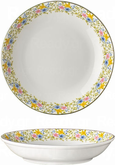 Lukanda Plate Soup made of Porcelain with Diameter 20cm 6pcs