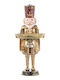 Arpimex Srl Weihnachts-Nussknacker Gold aus Polyresin Höhe 34cm.