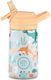Cool Bottles Kids Water Bottle Thermos Silicone Kiddies Underwater World 350ml
