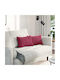 vidaXL Velvet Burgundy Sofa Cushion 30x50cm