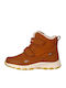 Kids Snow Boots with Velcro Brown