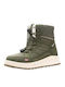 Kids Snow Boots with Velcro Green