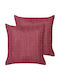 Beliani Perna de Canapea Cadetia Burgundy 45x45 cm