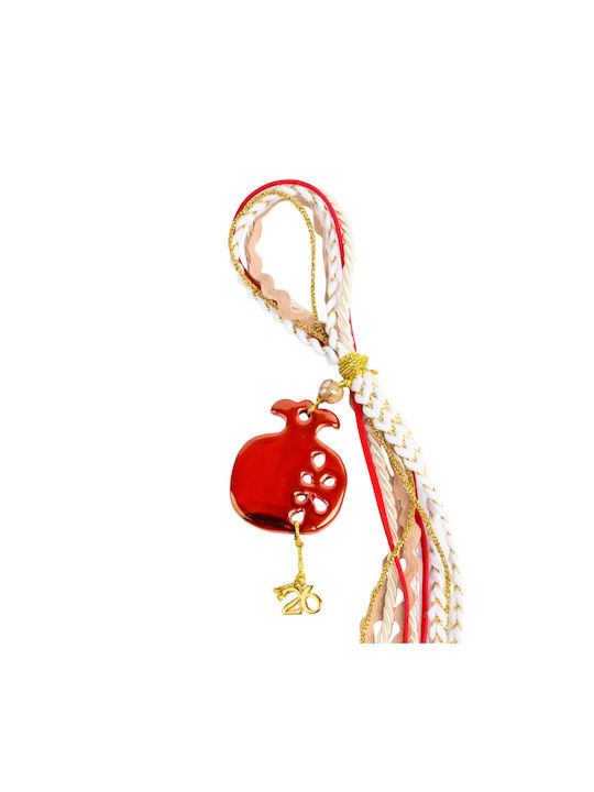 Philio Handmade Tabletop Lucky Charm Pomegranate Burgundy Ceramic 2026 1pcs
