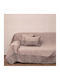 Viopros Three-Seater Sofa Throw Chenille 180x280cm Linen